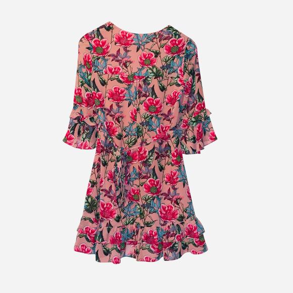 For Love And Lemons Churro Mini Dress in Pink Flamenco XS - Picture 12 of 12